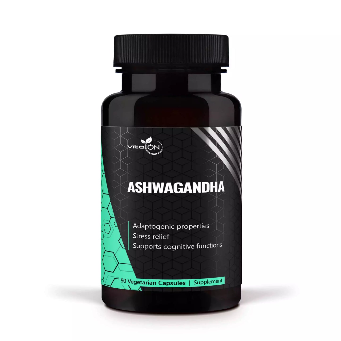 Extracto de Ashwagandha, conocido por sus propiedades adaptogénicas, energizantes y aliviadoras del estrés.