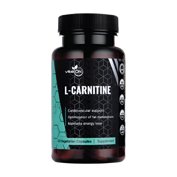 L-carnitina - Complemento alimenticio - 60 cpsulas x 500 mg  VitaOn